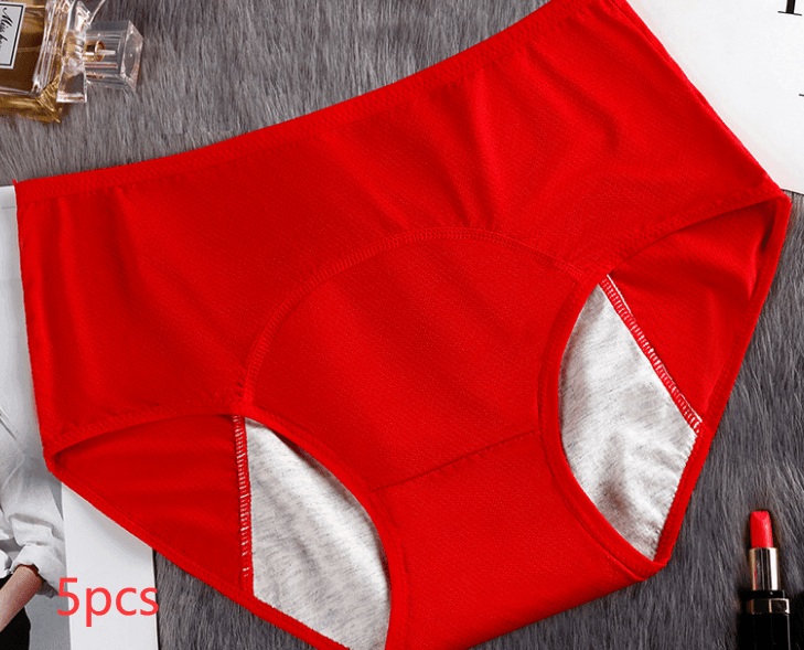 5PCS Menstrual Underwear Women Leak Proof Panties - Fabric of Cultures