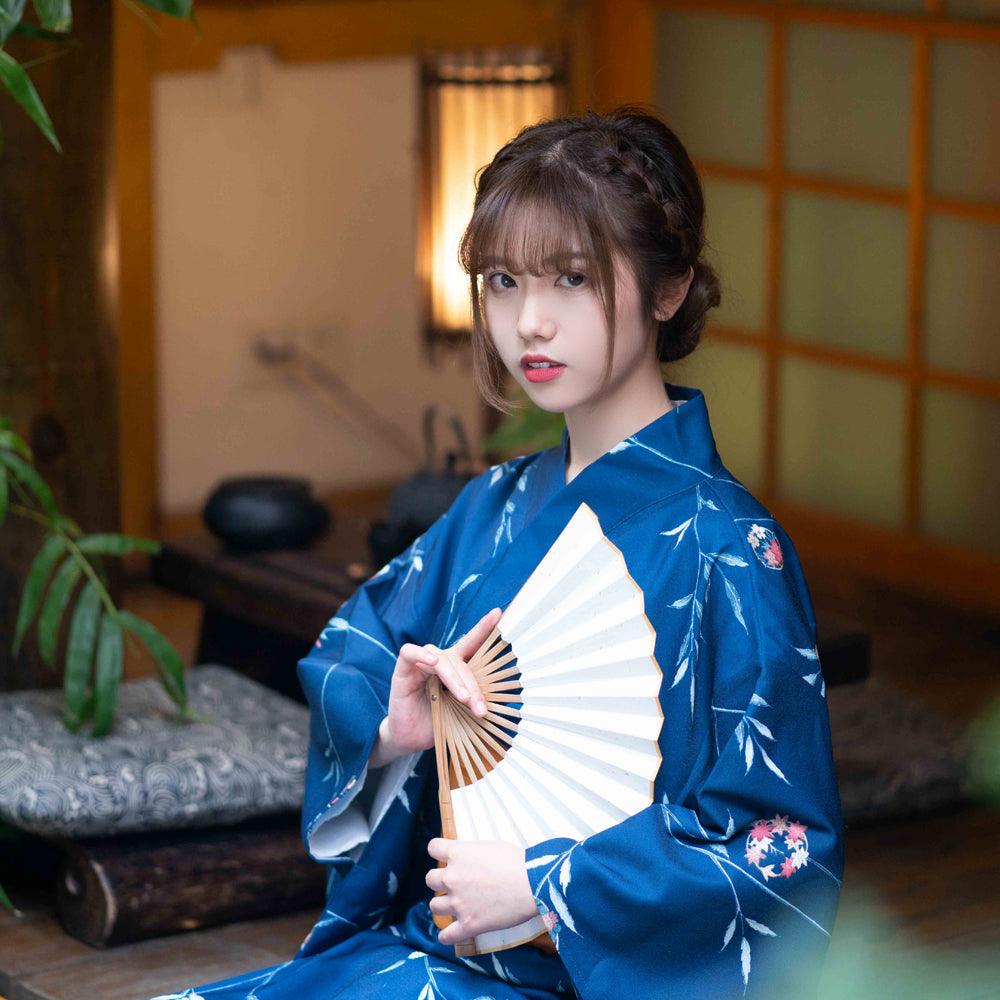 Retro Tangled Pattern Kimono Yukata for Women - Fabric of Cultures